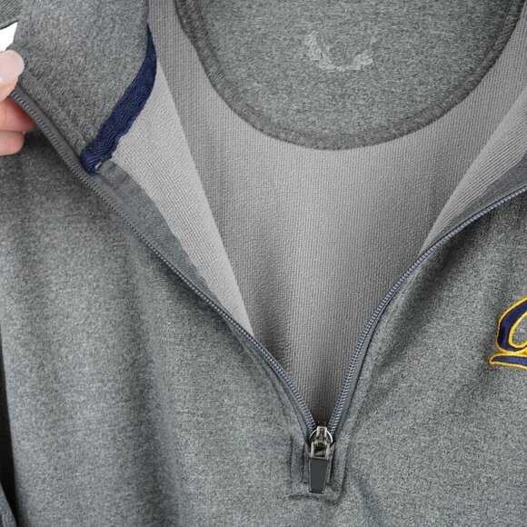Mens Grey and Navy CAL BERKELEY Pullover COLLEGIATE PREPPY ACADEMIA Size M - Picture 7 of 8